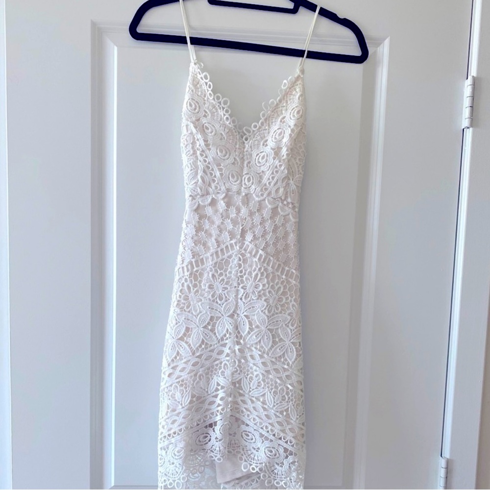 ASTR the Label White Lace Dress